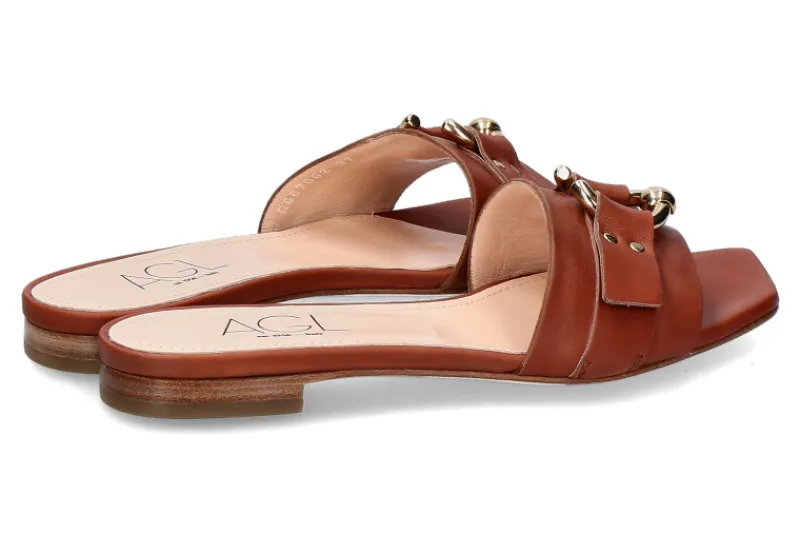 Damen AGL Attilio Giusti Leombruni Pantolette SHERYL SANDAL BRANDY