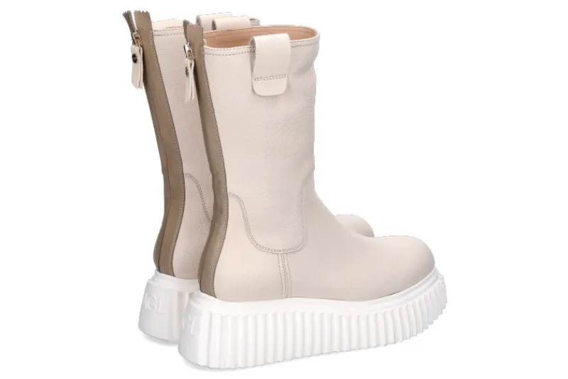 Damen AGL Combat Boots NAPPA MILK CREAM (38½)