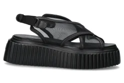 Damen AGL Sandale LEYLA CROSS NERO- schwarz | 281000161.3