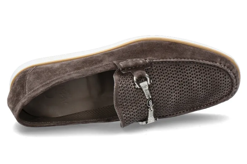 Herren Aldo Brue Aldo Bruè Mokassin PEACH CALF LEATHER VIGOGNA