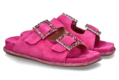 Damen Alma en pena Pantolette SUEDE- fuxia