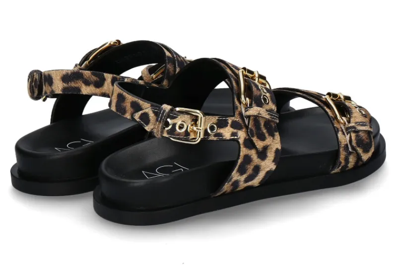 Damen AGL Attilio Giusti Leombruni Sandale CRISTINA- cocoa/leopard