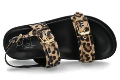 Damen AGL Attilio Giusti Leombruni Sandale CRISTINA- cocoa/leopard