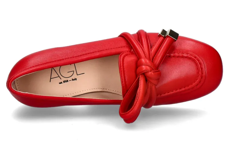Damen AGL Attilio Giusti Leombruni Slipper RIBBON MOC- gules/rot