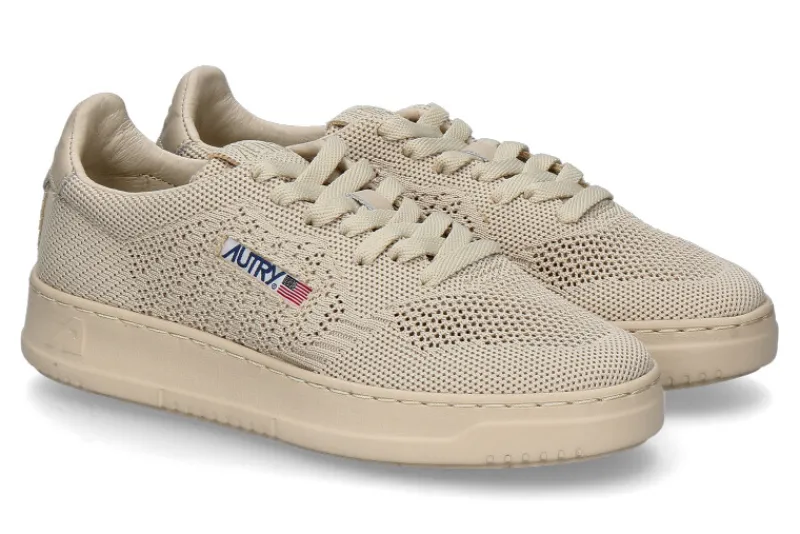 Herren Autry Damen- Sneaker EASEKNIT KNIT/LEATHER- creme brulee