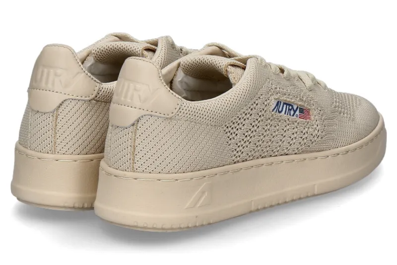 Herren Autry Damen- Sneaker EASEKNIT KNIT/LEATHER- creme brulee