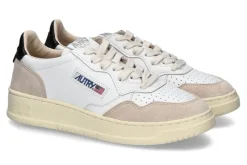 Herren Autry Damen-Sneaker MEDALIST LEATHER SUEDE LS21- white/black
