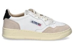 Herren Autry Damen-Sneaker MEDALIST LEATHER SUEDE LS21- white/black