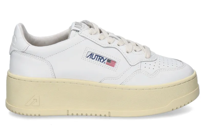 Damen Autry Damen-Sneaker PLATFORM LL15 LEATHER- white