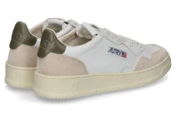 Herren Autry Herren- Sneaker MEDALIST LS77 LEATHER SUEDE- white/beige/green