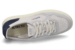 Herren Autry Herren- Sneaker MEDALIST TS03 SUEDE- soft grey/ space blue