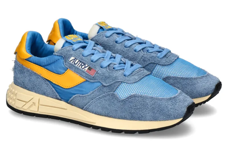 Herren Autry Herren- Sneaker REELWIND SUEDE NYLON- cenble/yellow