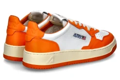 Herren Autry Herren-Sneaker MEDALIST LEATHER WB06- white/orange