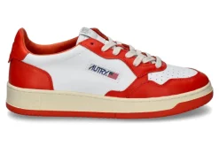Herren Autry Herren-Sneaker WB21 LEATHER- white/orange
