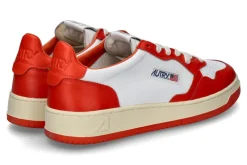 Herren Autry Herren-Sneaker WB21 LEATHER- white/orange