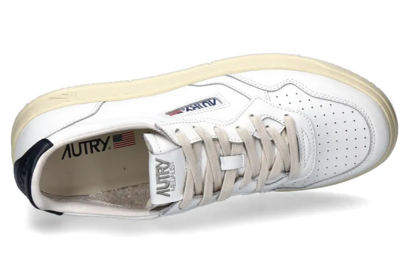 Herren Autry Sneaker LOW MAN LEATHER WHITE/BLUE (42)