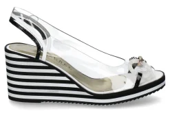 Damen Azurée Cannes Azuree Cannes Plateausandale MOLIA 8ANB COMPO- noir/blanc