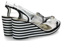 Damen Azurée Cannes Azuree Cannes Plateausandale MOLIA 8ANB COMPO- noir/blanc