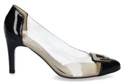 Damen Azurée Cannes Azuree Cannes Pumps LAVANE VERNIS NOIR MOTIF TAUPE (39½)