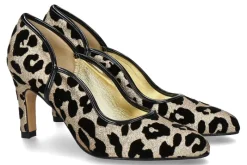 Damen Azurée Cannes Azuree Cannes Pumps RAPIDO TISSU JAGUAR ORO VERNIS NOIR (38½)