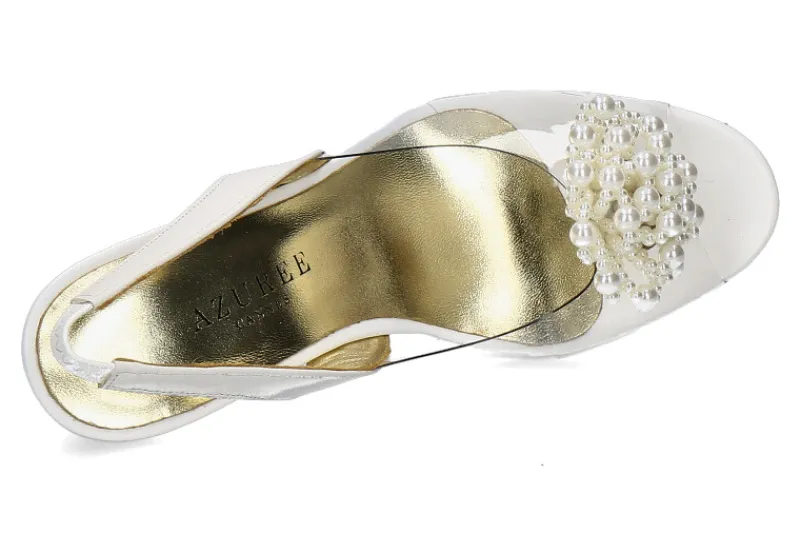 Damen Azurée Cannes Azuree Cannes Sandale MANVI 96EC- white/ weiss