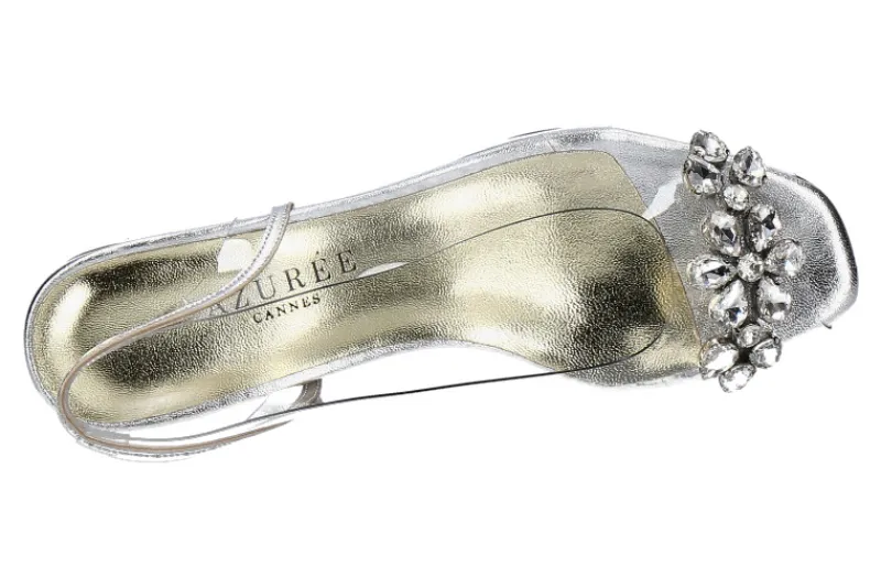 Damen Azurée Cannes Azuree Cannes Sandale MARCEL 80T METIS- silber argent