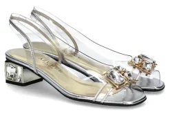 Damen Azurée Cannes Azuree Cannes Sandale MAWA METIS- argent silver