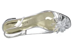 Damen Azurée Cannes Azuree Cannes Sandalette MACADA METAL ARGENT MOTF CRISTAL (39½)