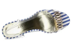 Damen Azurée Cannes Azuree Cannes Sandalette MURI TISSU blau/weiss