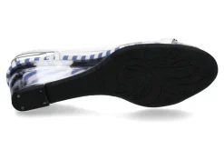 Damen Azurée Cannes Azuree Cannes Sandalette MURI TISSU blau/weiss