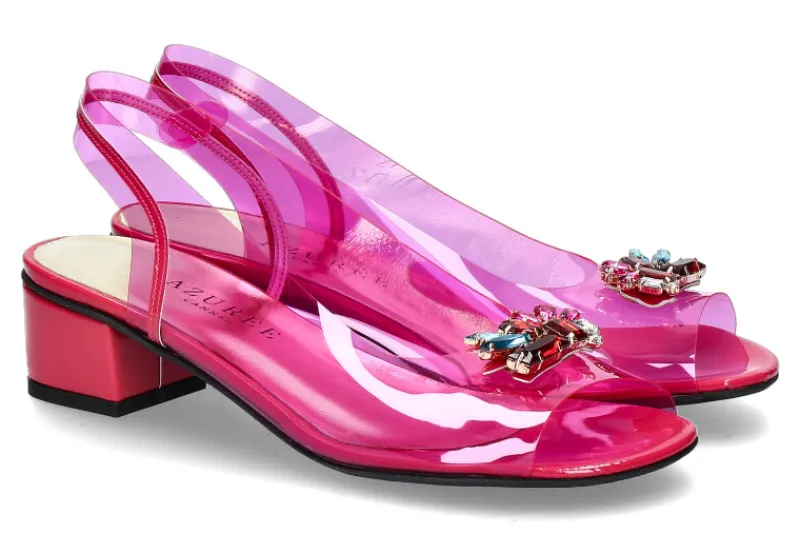 Damen Azurée Cannes Azuree Cannes Sandalette MOILA 80 Lack pink