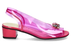 Damen Azurée Cannes Azuree Cannes Sandalette MOILA 80 Lack pink