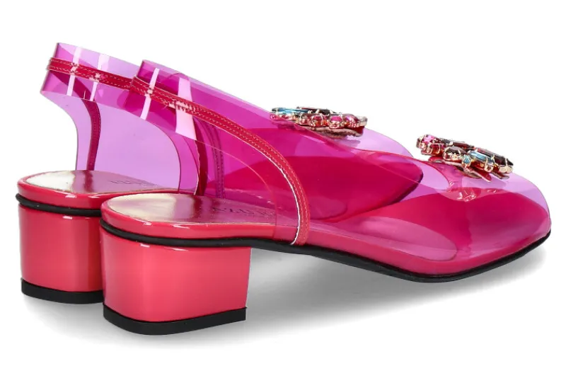 Damen Azurée Cannes Azuree Cannes Sandalette MOILA 80 Lack pink