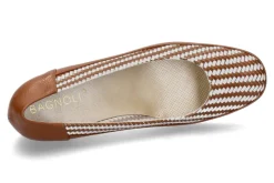 Damen Bagnoli Slipper 6060 WILLER SADDLE- weiss/ braun