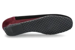 Damen Bagnoli Slipper CAMOSCIO NERO ANTHRAZIT BORDO