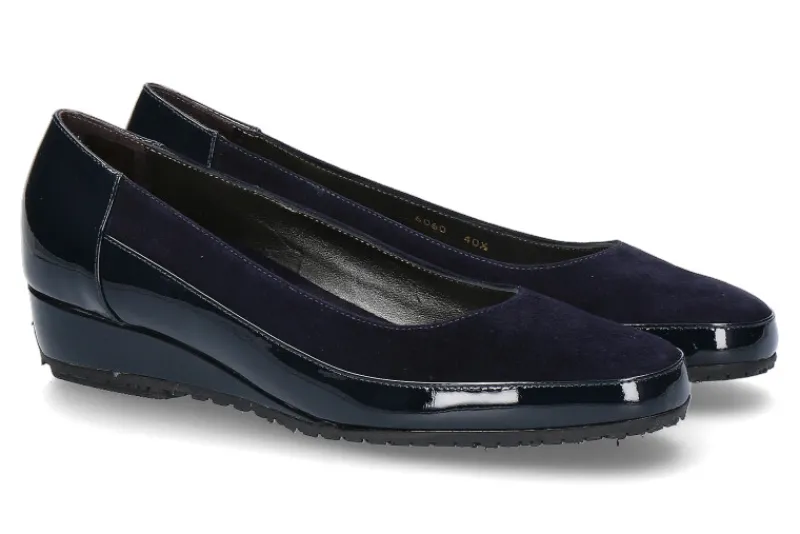 Damen Bagnoli Slipper VERNICE CAMOSCIO- blu/ dunkelblau