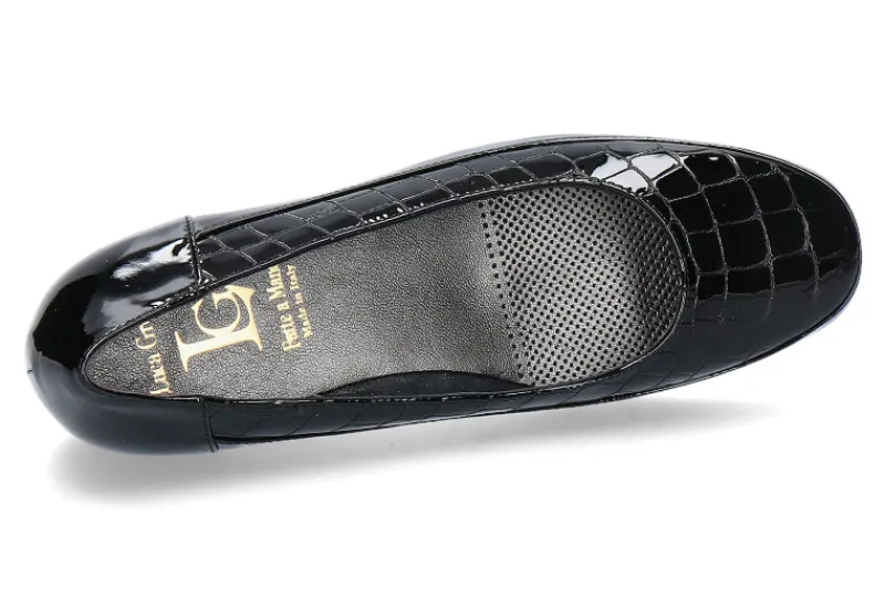 Damen Bagnoli Slipper VERNICE NERA DRAGO NERO (41)