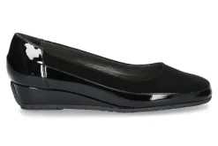 Damen Bagnoli Slipper VERNICE NERO CAMOSCIO NERO (35)