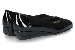 Damen Bagnoli Slipper VERNICE NERO CAMOSCIO NERO (35)