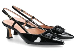 Damen Bianca Di Slingpumps VERNICE NERO CUOIO