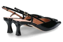 Damen Bianca Di Slingpumps VERNICE NERO CUOIO