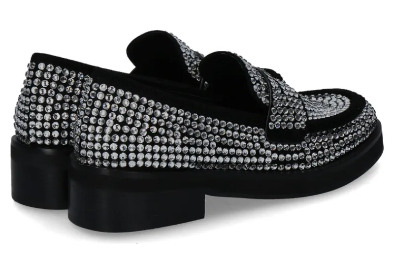 Damen Bibi Lou Loafer JAYA STRASS- schwarz