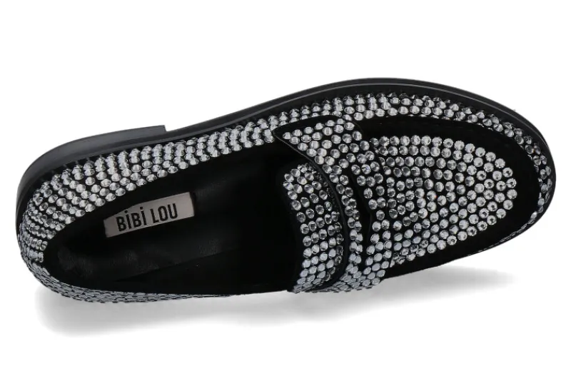 Damen Bibi Lou Loafer JAYA STRASS- schwarz