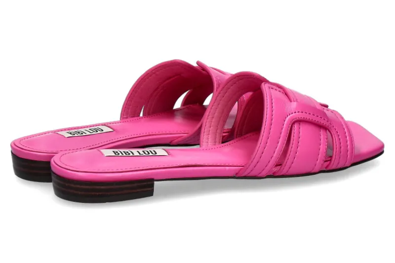 Damen Bibi Lou Pantolette CREMES NAPPA MAGENTA