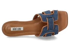 Damen Bibi Lou Pantolette HOLLY jeans tan