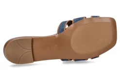 Damen Bibi Lou Pantolette HOLLY jeans tan