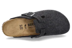 Damen Birkenstock Clogs BOSTON BS WOLLE SCHMALE WEITE- anthracite