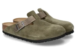 Herren Birkenstock Clogs BOSTON BS MISCHLEDER NORMALE WEITE- thyme/grün