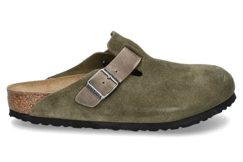 Herren Birkenstock Clogs BOSTON BS MISCHLEDER NORMALE WEITE- thyme/grün