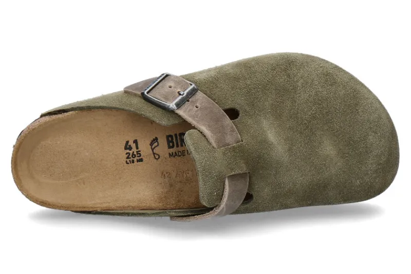 Herren Birkenstock Clogs BOSTON BS MISCHLEDER NORMALE WEITE- thyme/grün
